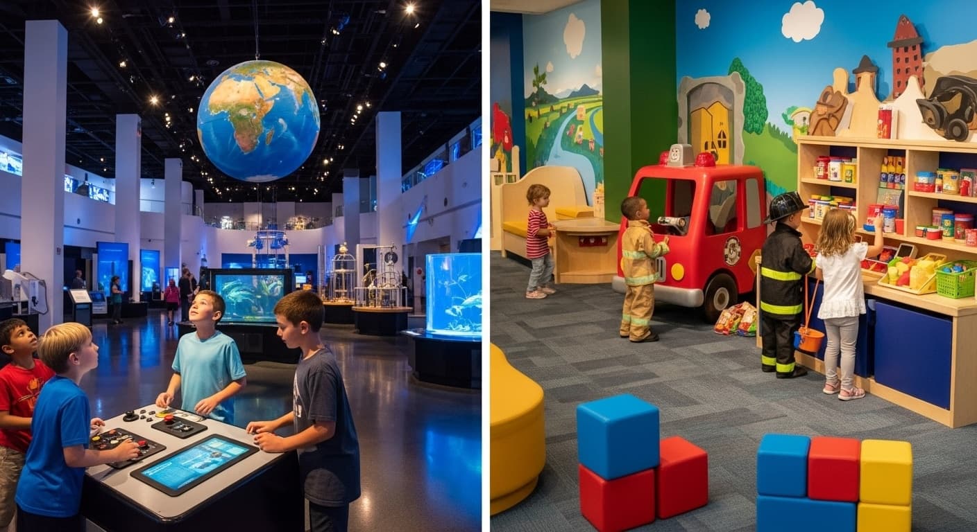 Kids exploring exhibits at Frost Science and Children’s Museum