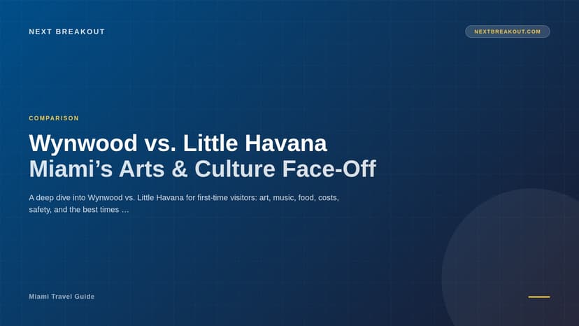 Colorful Wynwood mural versus lively Calle Ocho in Little Havana